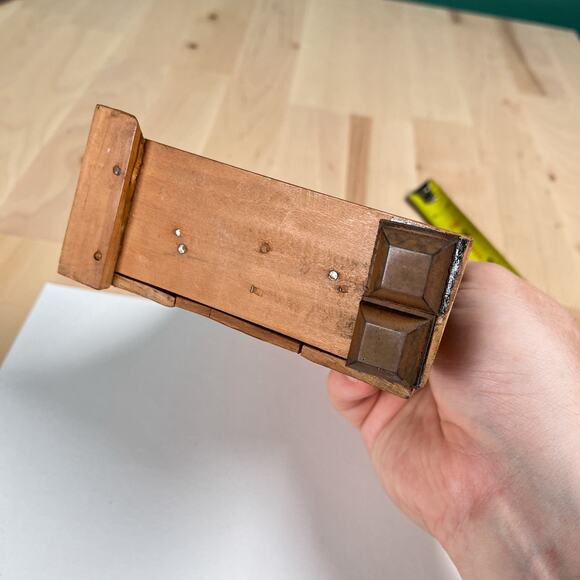 Vintage Hand Carved Wood Hindu Goddess Saraswati Figure Statue 7.5” See Note - Picture 4 of 7